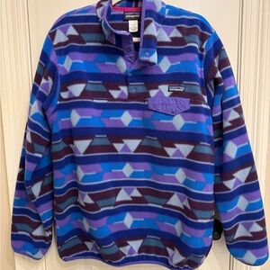 Patagonia Synchilla Purple and Blue Fleece Women’s XL